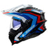 LS2 MX701 Explorer C Frontier II Motorcycle Helmet - White/Blue