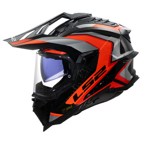 LS2 MX701 Explorer C Frontier II Motorcycle Helmet - Orange