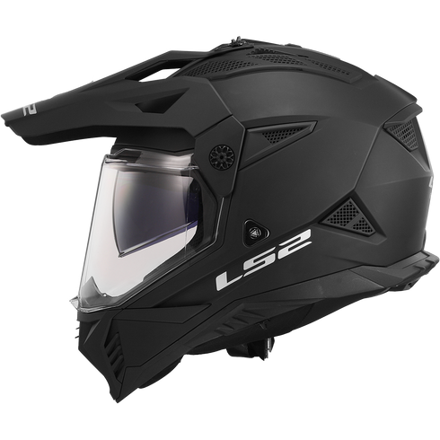 LS2 MX702 Pioneer II Motorcycle Helmet - Matt Black