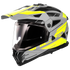 LS2 MX702 Pioneer II Namib Motorcycle Helmet - Matt Grey H-V Yellow