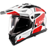 LS2 MX702 Pioneer II Hill Motorcycle Helmet - White/Red