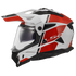 LS2 MX702 Pioneer II Hill Motorcycle Helmet - White/Red
