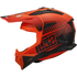 LS2 MX708 FAST II Duck Motorcycle Helmet - Matt H-V Orange/Red