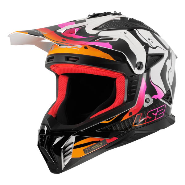 LS2 MX708 FAST II Motorcycle Helmet - Wash White