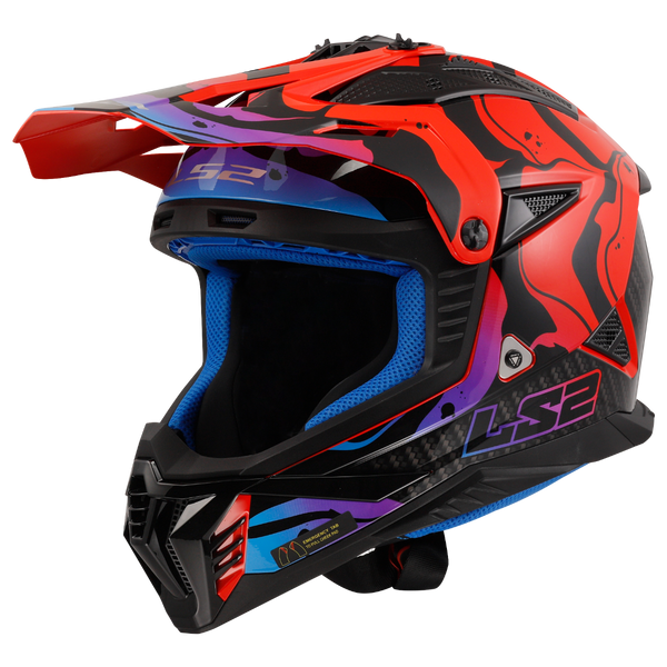 LS2 MX708 FAST II Motorcycle Helmet - Wash Red