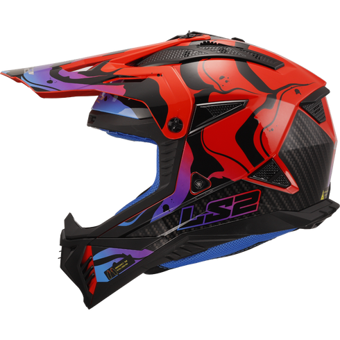 LS2 MX708 FAST II Motorcycle Helmet - Wash Red