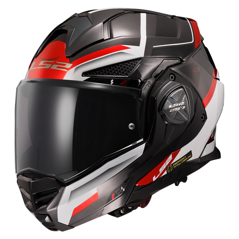LS2 FF901 Advant X Spectrum Motocycle Helmet - Black/White/Red
