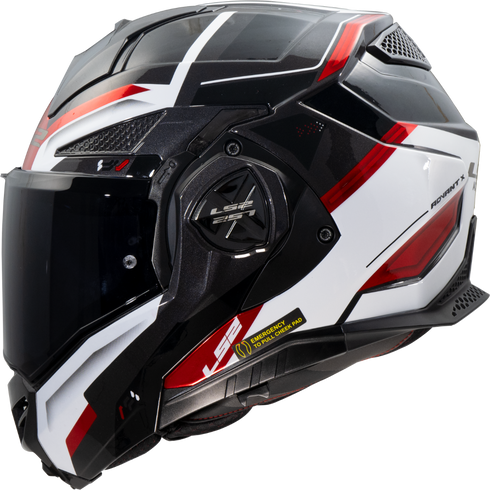 LS2 FF901 Advant X Spectrum Motocycle Helmet - Black/White/Red