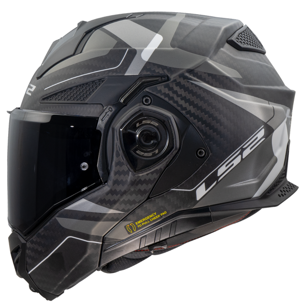 LS2 FF901 Advant X C Horizon Motocycle Helmet - Silver Grey