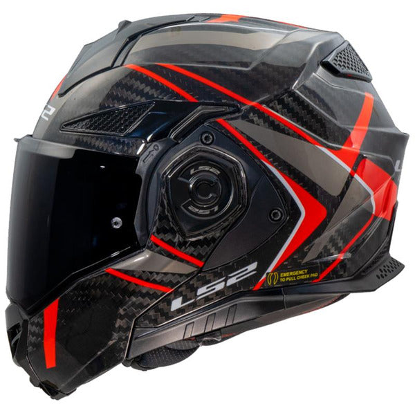 LS2 FF901 Advant X C Future II Motocycle Helmet - Red