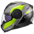 LS2 FF902 Scope II Duria Motorcycle Helmet - Grey H-V Yellow