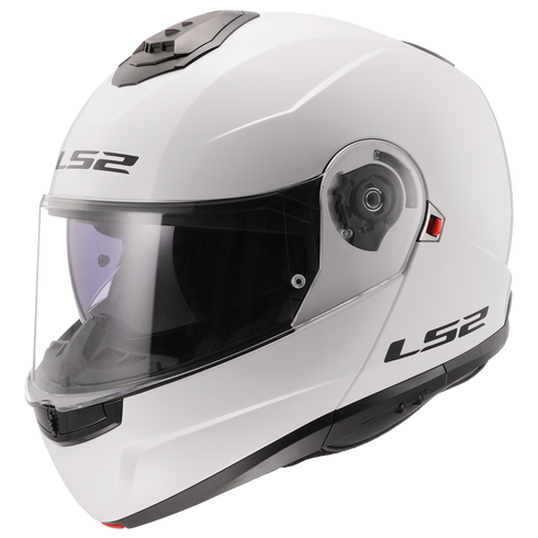 LS2 FF908 Strobe II Motorcycle Helmet - Gloss White