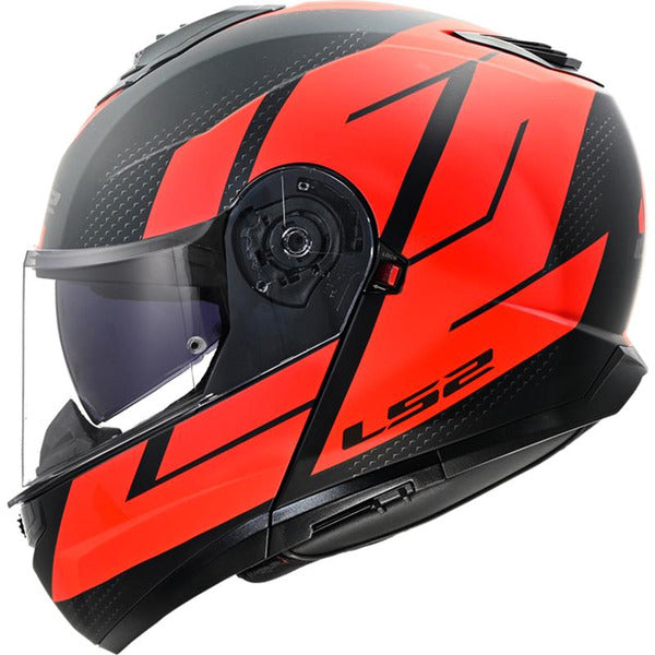 LS2 FF908 Strobe II Code Motorcycle Helmet - Black/Red