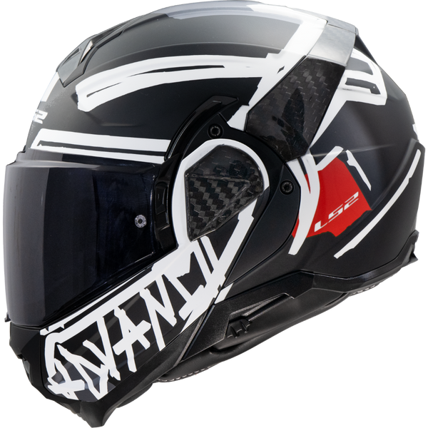 LS2 FF910 Advant II Tape Motorcycle Helmet - Black