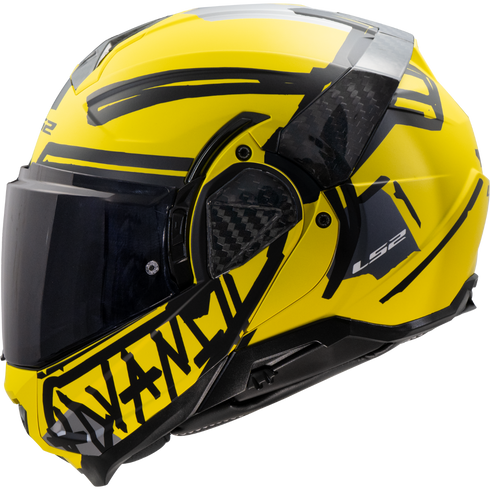 LS2 FF910 Advant II Tape Motorcycle Helmet - Yellow