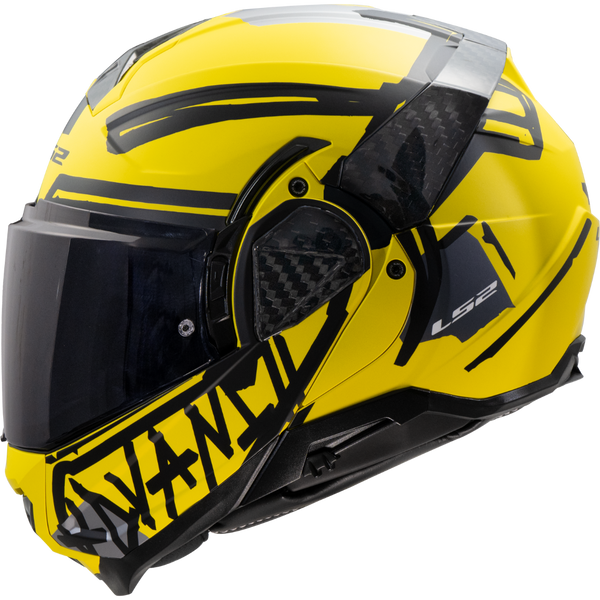 LS2 FF910 Advant II Tape Motorcycle Helmet - Yellow