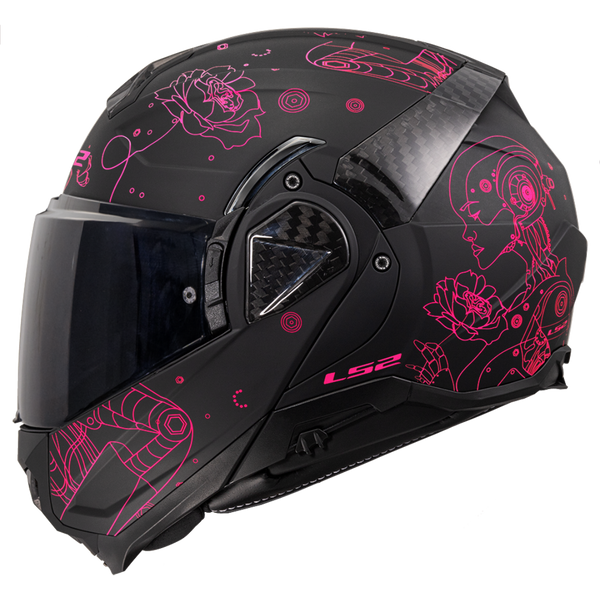 LS2 FF910 Advant II Sophia Motorcycle Helmet - Black/Pink