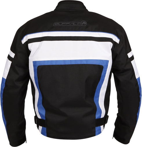 Buffalo Retro Motorcycle Jacket - Black/Blue