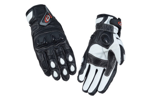 PB Dell Motorcycle Gloves Knox SPS White