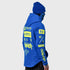 Ride Rich GP Scoop Motorcycle Hoodie - Blue/Yellow
