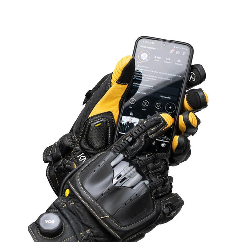 Knox Handroid Pod MK5 Motorcycle Gloves - Sand
