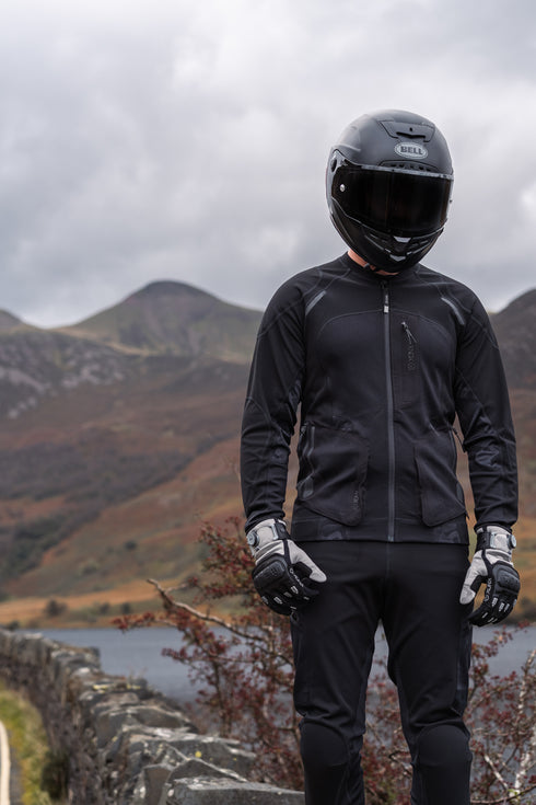 Knox Mens Action Pro MK2 Armoured Motorcycle Shirt - Black