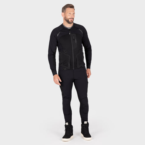 Knox Mens Action Pro MK2 Armoured Motorcycle Shirt - Black