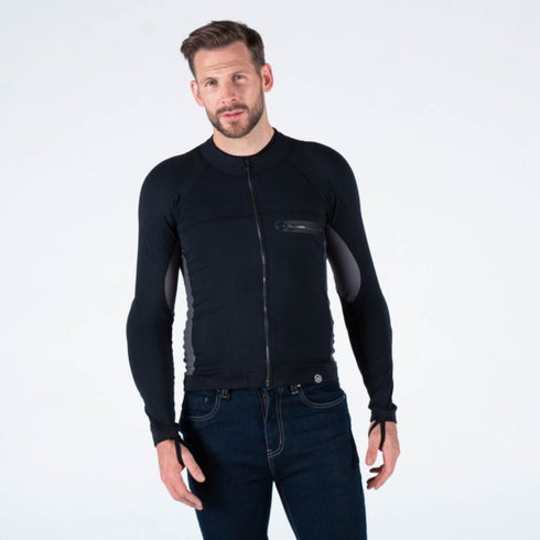 Knox Mens Action Armoured Motorcycle Shirt front view on model