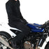 Knox Urbane Pro Motorcycle Trousers side view on model while sat on motorbike