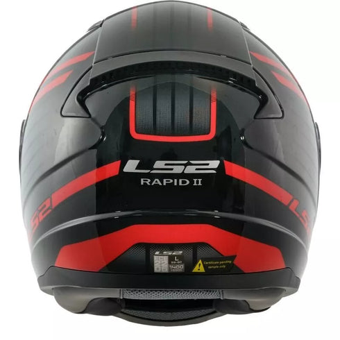LS2 FF353 Rapid Circuit Motorcycle Helmet - Black