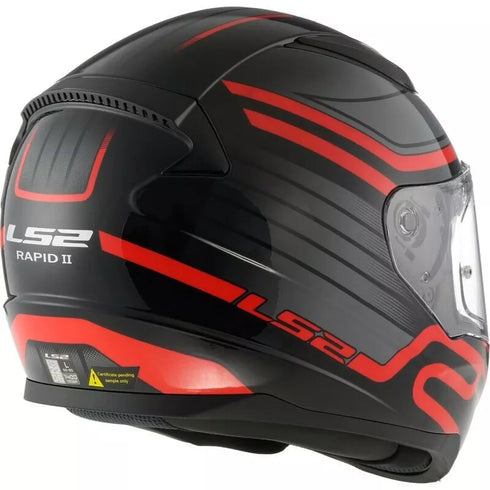 LS2 FF353 Rapid Circuit Motorcycle Helmet - Black