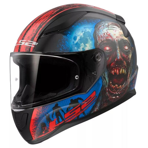 LS2 FF353 Rapid Scary Zombies Motorcycle Helmet