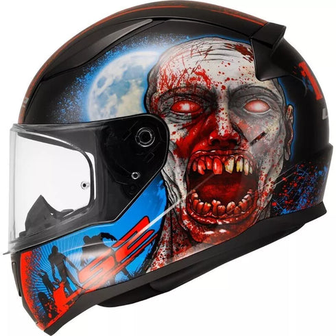 LS2 FF353 Rapid Scary Zombies Motorcycle Helmet