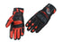 PB Dell Leather Motorcycle Gloves Knox SPS - Red
