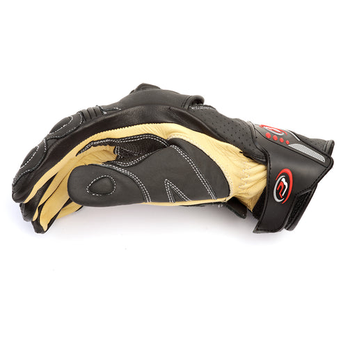 PB Dell Leather Motorcycle Gloves Knox SPS