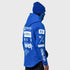 Ride Rich GP Scoop Motorcycle Hoodie - Blue/White