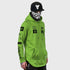 Ride Rich GP Scoop Motorcycle Hoodie - Lime Green