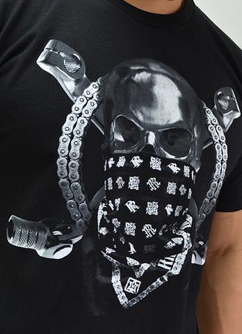 Ride Rich Chrome & Bones T Shirt