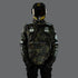 Ride Rich Concord Armoured GP Anorak Motorcycle Jacket - Woodland Camo