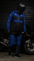Ride Rich Concord V2 Flow Mesh Armoured GP Anorak Motorcycle Jacket - Blue Size: Small