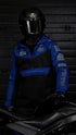 Ride Rich Concord V2 Flow Mesh Armoured GP Anorak Motorcycle Jacket - Blue Size: Small