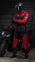 Ride Rich Concord V2 Flow Mesh Armoured GP Anorak Motorcycle Jacket - Red Size: Small