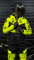 Ride Rich Concord V2 Flow Mesh Armoured GP Anorak Motorcycle Jacket - Yellow Size: Small