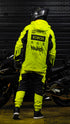 Ride Rich Concord V2 Flow Mesh Armoured GP Anorak Motorcycle Jacket - Yellow Size: Small