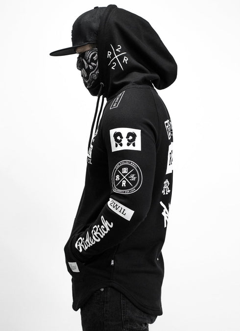 Ride Rich GP Scoop Motorcycle Hoodie