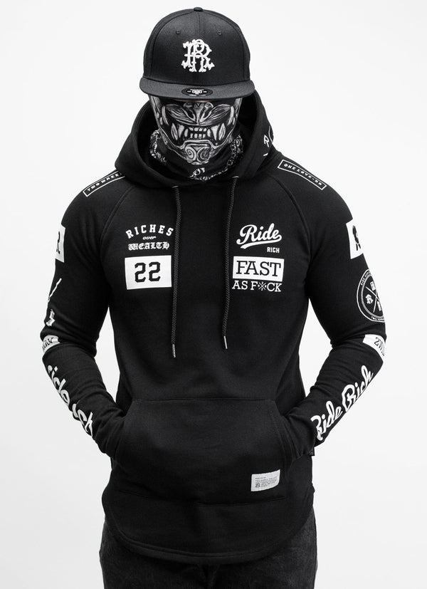 Ride Rich GP Scoop Motorcycle Hoodie