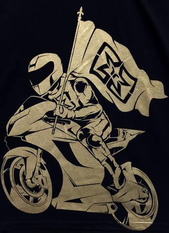 Ride Rich Like Champions T Shirt - Gold