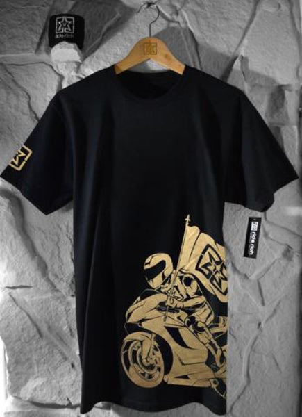 Ride Rich Like Champions T Shirt Gold