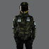 Ride Rich Regency Armoured GP Softshell Hooded Motorcycle Jacket - Woodland Camo