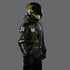 Ride Rich Regency Armoured GP Softshell Hooded Motorcycle Jacket - Woodland Camo